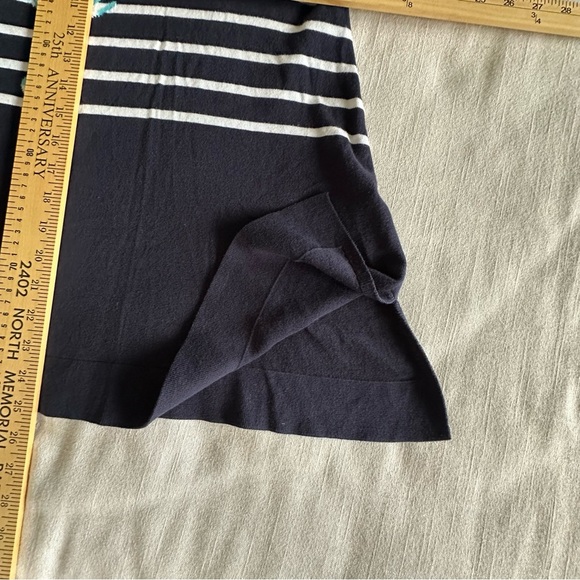 Fisherman Sweater Womens Large Navy Stripe Lobster Nautical Pullover Cape Cod - Picture 4 of 7